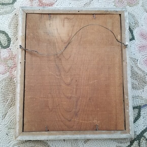 Antique Sisters Print in Old Frame with Glass - Picture 6 of 7